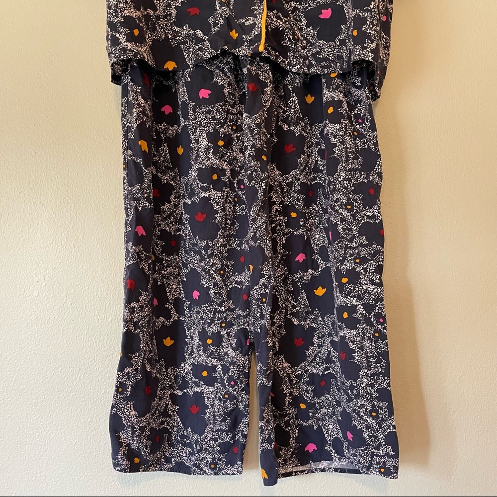 REFINERY29 Elsa Woven Pajama Pants and Top In Blue Dots - Picture 11 of 12